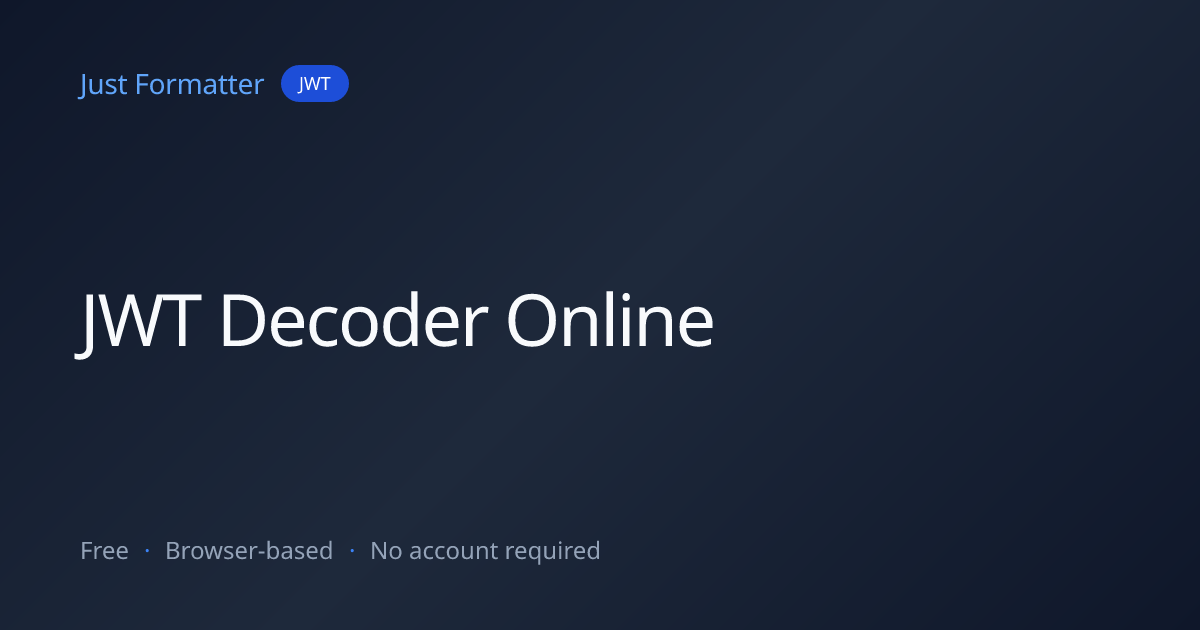 JWT Decoder Online — Inspect Claims, Expiry & Algorithm Instantly ...